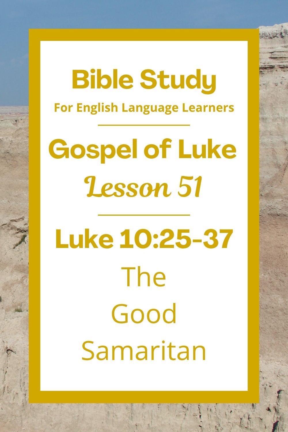 Free Luke 10:25-37 ESL Bible study. In this Bible study for ESL students and teachers, we will hear a story Jesus told about a kind man who helped a stranger. We will learn what it means to be a good neighbor and how God wants us to care for others. This complete lesson includes an icebreaker, passage summary, vocabulary list, discussion questions, theological insights, and a free printable PDF. #ESLBibleStudy #BibleStudyPrintable #ChristianESL #LearnEnglish