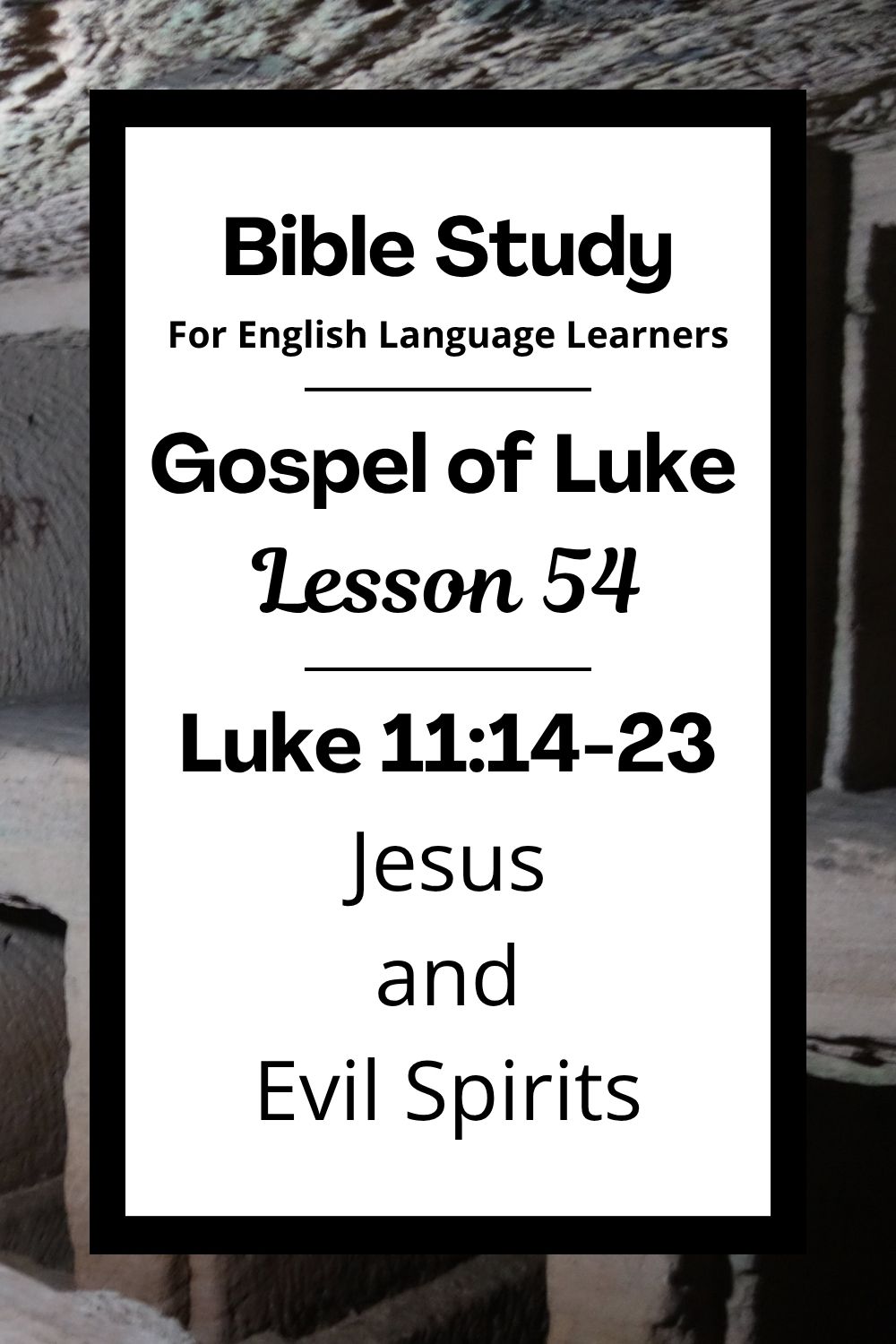 Free Luke 11:14-23 ESL Bible study. In this Bible study for ESL students and teachers, we will learn how Jesus showed his power over evil spirits. We will see how people responded to him and what Jesus taught about choosing to follow him. This complete lesson includes an icebreaker, passage summary, vocabulary list, discussion questions, theological insights, and a free printable PDF. #ESLBibleStudy #BibleStudyPrintable #ChristianESL #LearnEnglish