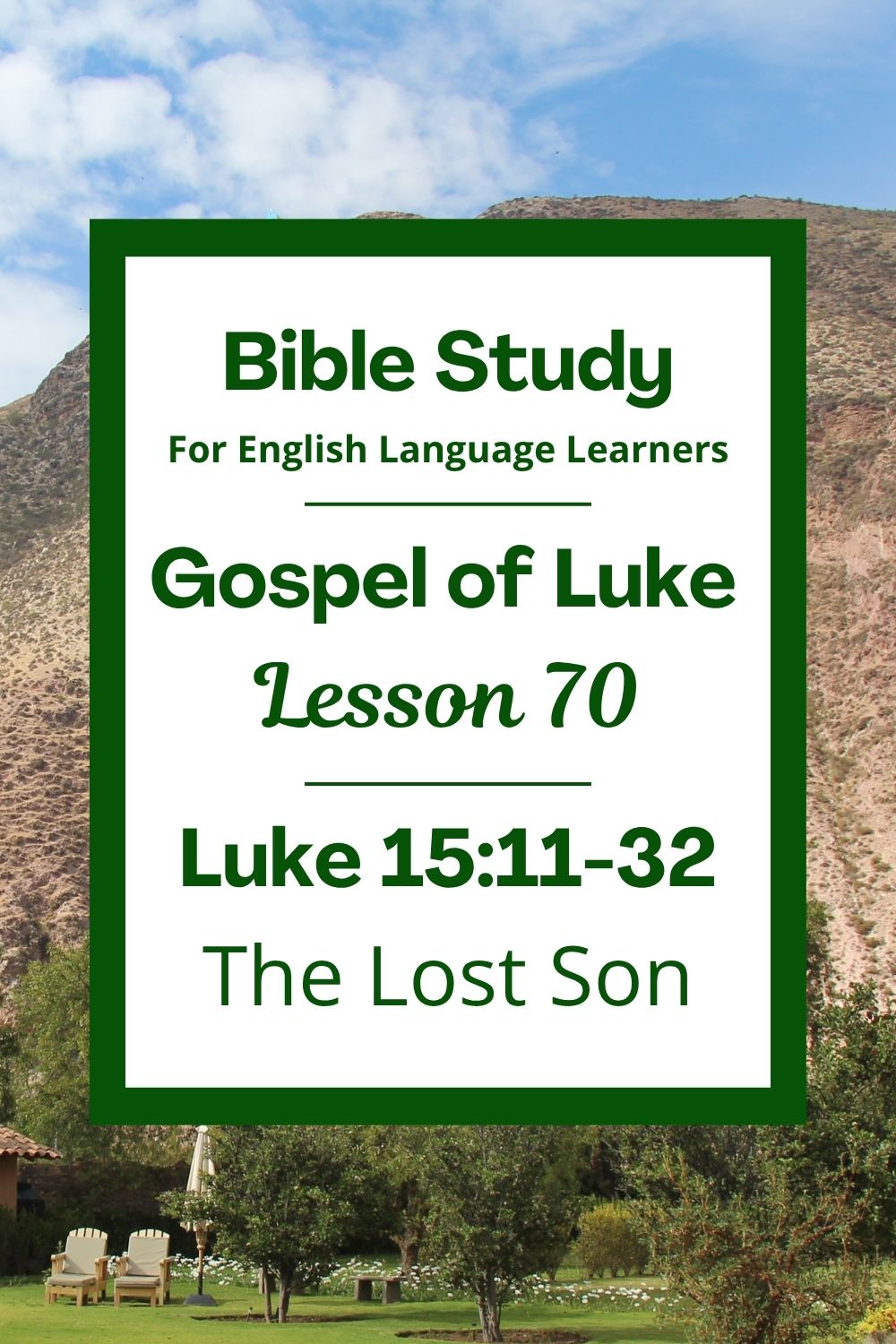 Free Luke 15:11-32 ESL Bible study. In this Bible study for ESL students and teachers, we will learn a story that Jesus told about a young man who made bad choices and left home. We will also see how the father welcomed him back with love. This story helps us understand God’s love and forgiveness. This complete lesson includes an icebreaker, passage summary, vocabulary list, discussion questions, theological insights, and a free printable PDF. #ESLBibleStudy #BibleStudyPrintable #ChristianESL #LearnEnglish