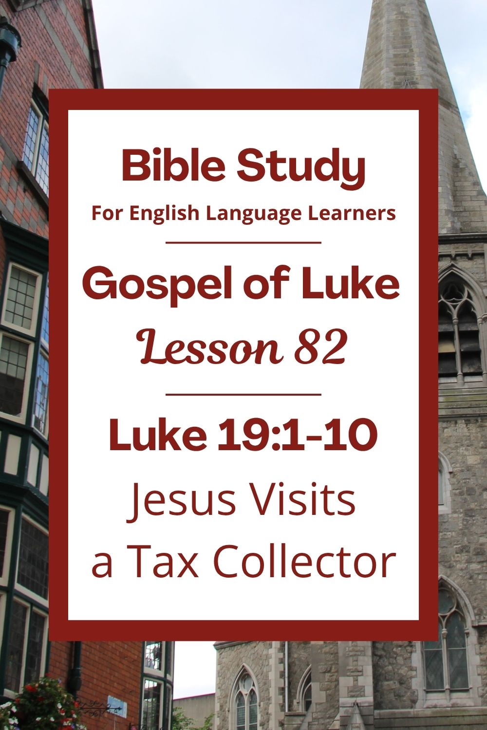 Free Luke 19:1-10 ESL Bible study. In this Bible study for ESL students and teachers, we will learn about a man named Zacchaeus who wanted to see Jesus. Jesus was kind to Zacchaeus, even when other people were not. We will talk about how Jesus loves to help people change. This complete lesson includes an icebreaker, passage summary, vocabulary list, discussion questions, theological insights, and a free printable PDF. #ESLBibleStudy #BibleStudyPrintable #ChristianESL #LearnEnglish