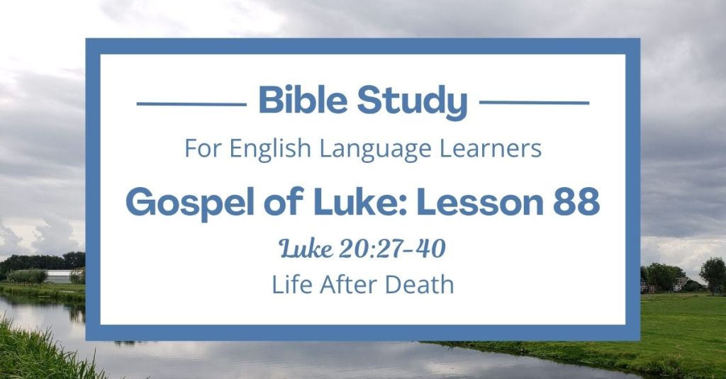 Life After Death: An ESL Bible Study on Luke&nbsp;20:27-40