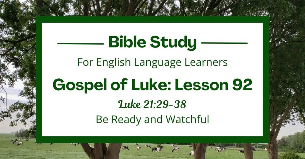 Be Ready and Watchful: An ESL Bible Study on Luke&nbsp;21:29-38