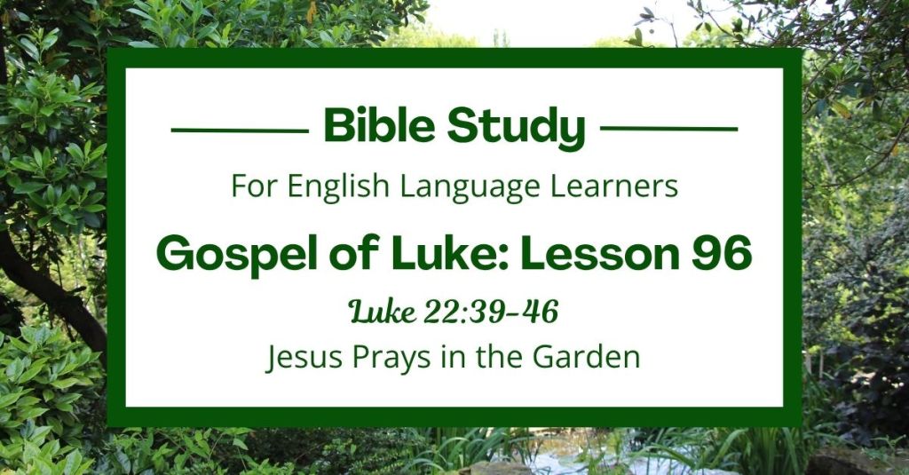 Jesus Prays in the Garden: An ESL Bible Study on Luke 22:39-46