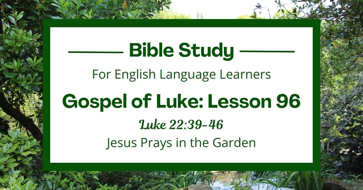 Jesus Prays in the Garden: An ESL Bible Study on Luke&nbsp;22:39-46