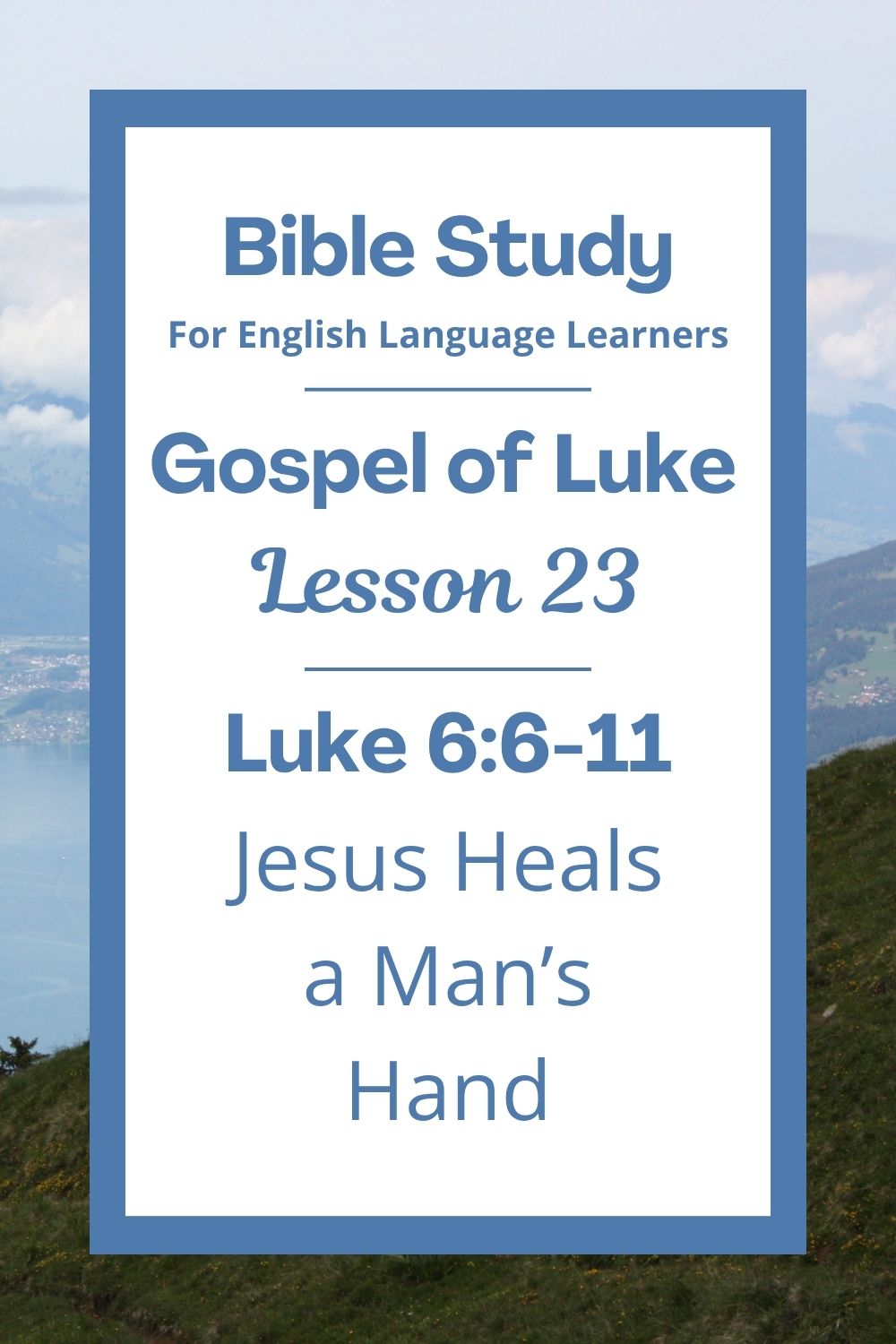 Free Luke 6:6-11 ESL Bible study. In this Bible study for ESL students and teachers, we will learn about a time when Jesus healed a man on a special day called the Sabbath. We will see how Jesus showed kindness, even when people were watching him to find fault. This complete lesson includes an icebreaker, passage summary, vocabulary list, discussion questions, theological insights, and a free printable PDF. #ESLBibleStudy #BibleStudyPrintable #ChristianESL #LearnEnglish
