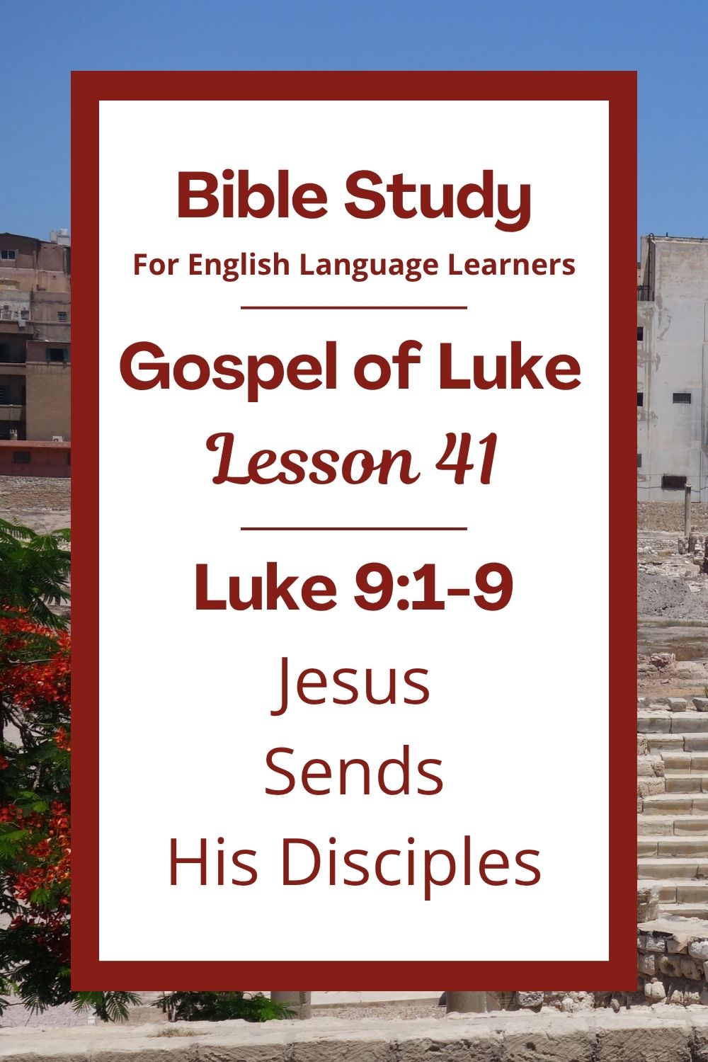 Free Luke 9:1-9 ESL Bible study. In this Bible study for ESL students and teachers, we will learn how Jesus sent his helpers, called disciples, to tell people about God and heal the sick. We will also hear how a ruler named Herod was confused about who Jesus was. This complete lesson includes an icebreaker, passage summary, vocabulary list, discussion questions, theological insights, and a free printable PDF. #ESLBibleStudy #BibleStudyPrintable #ChristianESL #LearnEnglish
