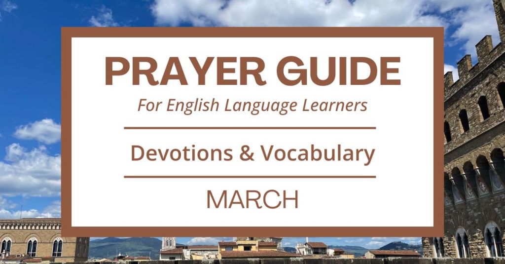 March Prayer Guide: Daily Devotions & Vocabulary for ESL
