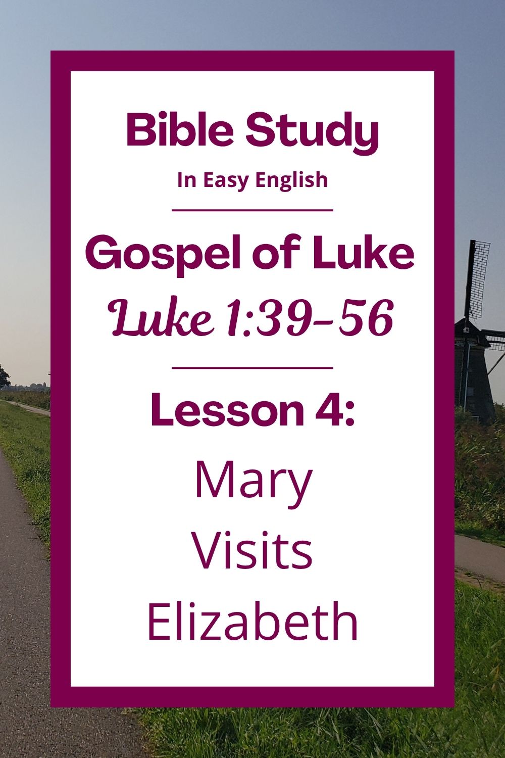 Free Luke 1:39-56 Bible study! In this lesson, we will learn about the special visit between Mary and Elizabeth. We will see how both women praised God for his kindness and mercy. This complete Bible lesson is perfect for ESL students, homeschool families, and anyone who enjoys studying the Bible in easy English. Includes an icebreaker, passage summary, vocabulary, discussion questions, theological insights, and a free printable PDF. #BibleLesson #BibleStudy #ESL #Homeschool #EasyEnglish #FreePrintables