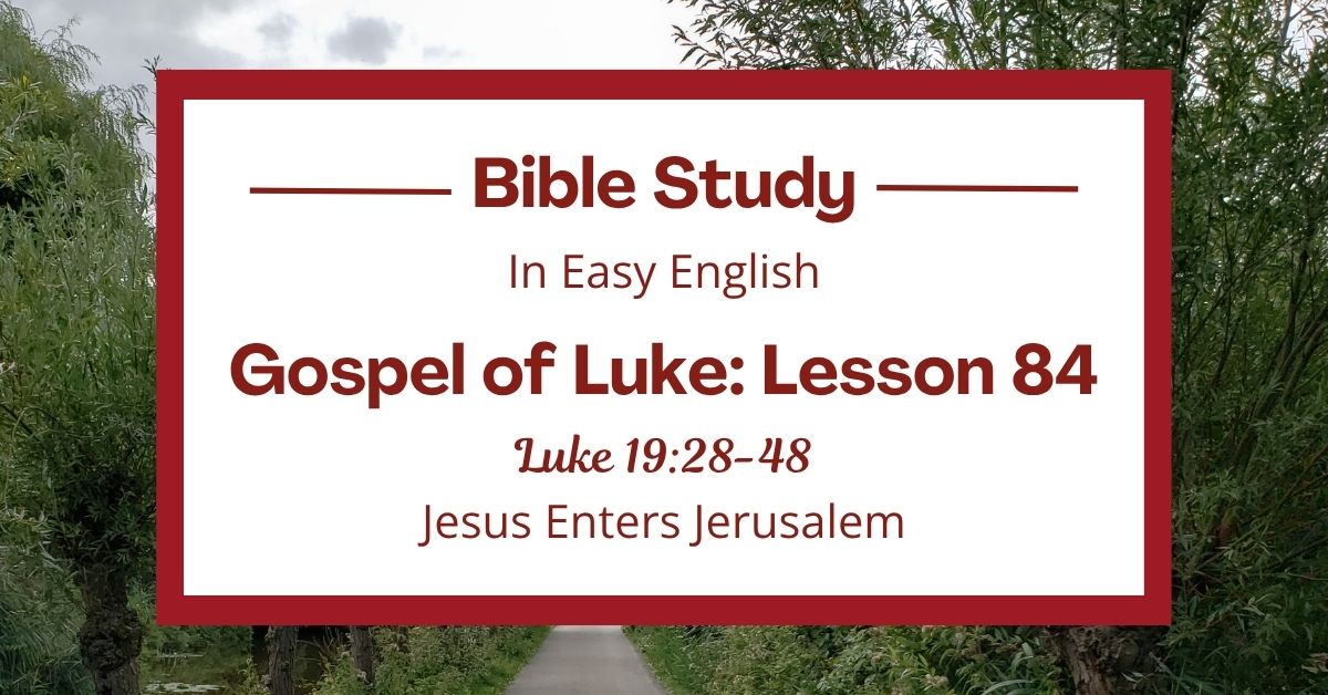 Jesus Enters Jerusalem: An Easy English Bible Study on Luke&nbsp;19:28-48