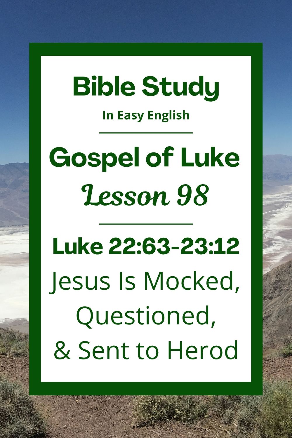 Free Luke 22:63-23:12 easy English Bible study. In this Bible study for ESL students, homeschool children, families, and anyone who enjoys studying the Bible with simple words, we will learn how Jesus was made fun of and hurt by people before he died. We will see how the leaders and rulers treated Jesus unfairly, but he stayed quiet and strong. This lesson reminds us that Jesus understands when people treat us badly. This complete lesson includes an icebreaker, passage summary, vocabulary list, discussion questions, theological insights, and a free printable PDF. #BibleStudy #BibleLesson #ESL #Homeschool #ChristianFamily #FreePrintable #EasyEnglish #GospelOfLuke