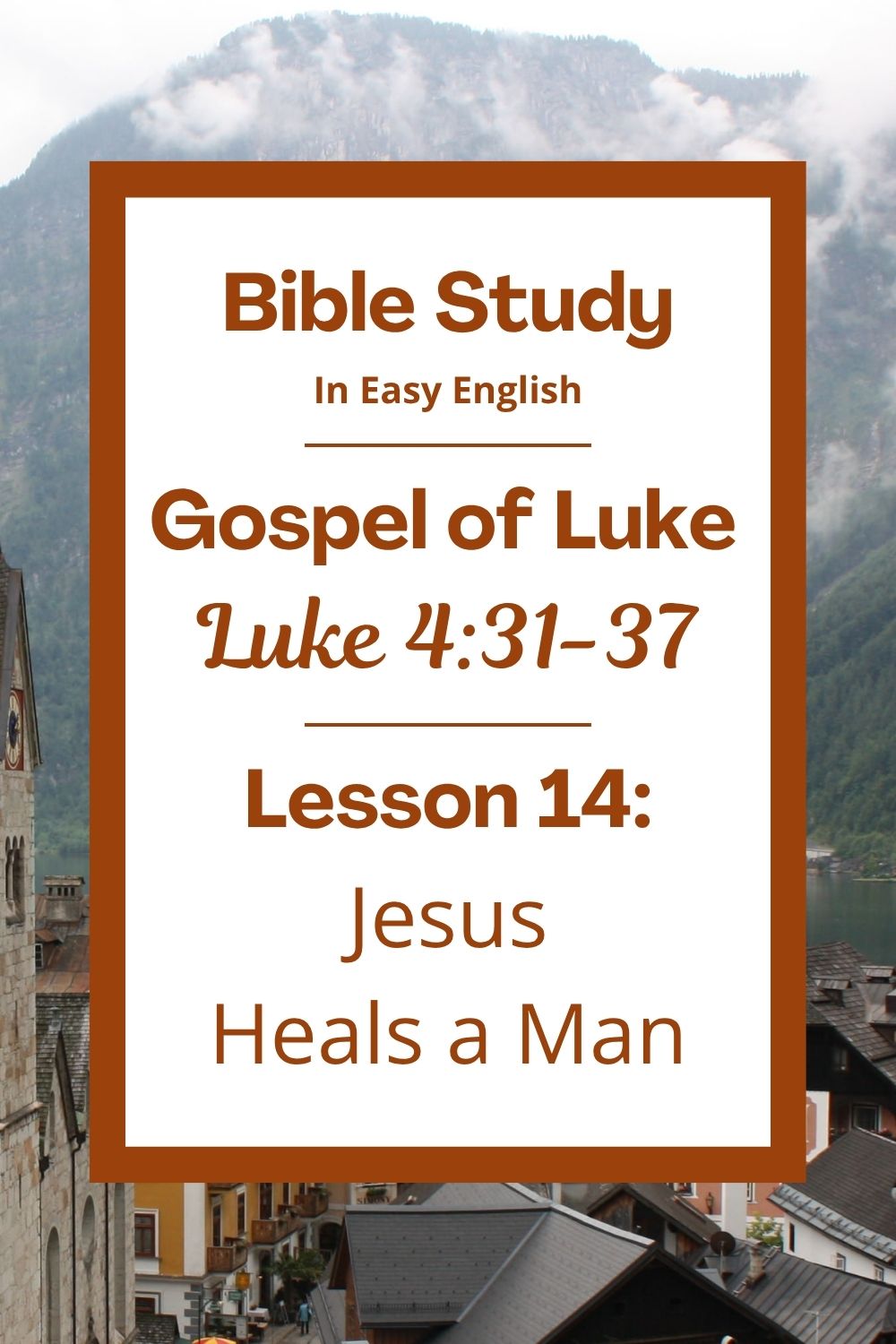 Free Luke 4:31-37 Bible study in easy English. In this study for ESL students, homeschool children, and anyone who enjoys simple English, we will see how Jesus healed a man who was hurt by an evil spirit. We will learn that Jesus has great power and loves to help people. This story shows us that Jesus speaks with authority. This complete lesson includes an icebreaker, passage summary, vocabulary list, discussion questions, and a free printable PDF! #BibleLesson #ESL #Homeschool #EasyEnglish #BibleStudy