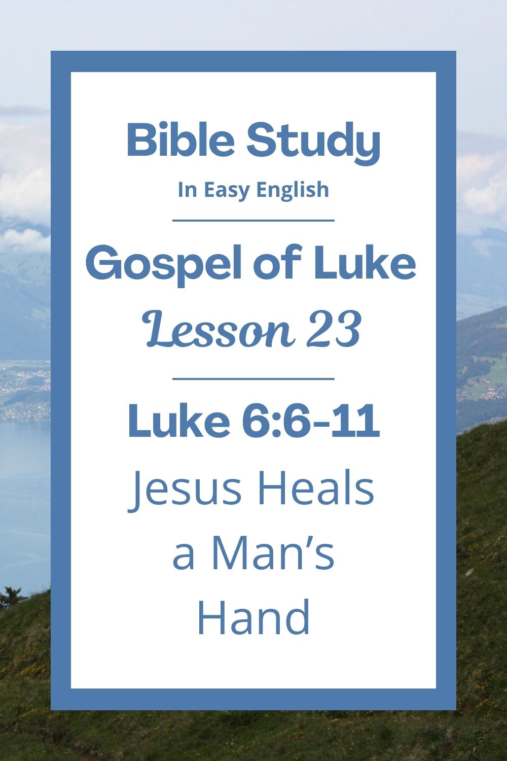 Free Luke 6:6-11 Bible study! In this lesson for ESL students, homeschool children, and anyone who enjoys easy English, we will learn about a time when Jesus healed a man on the Sabbath. We will see how Jesus showed kindness, even when people were watching him to find fault. This complete lesson includes an icebreaker, passage summary, vocabulary list, discussion questions, theological insights, and a free printable PDF. #BibleLesson #BibleStudy #ESL #Homeschool #EasyEnglish #FreePrintables