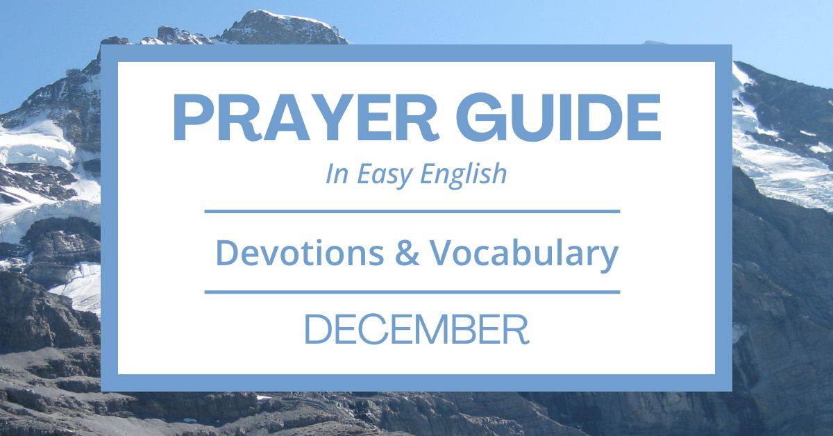 December Prayer Guide: Easy English Devotions &&nbsp;Vocabulary