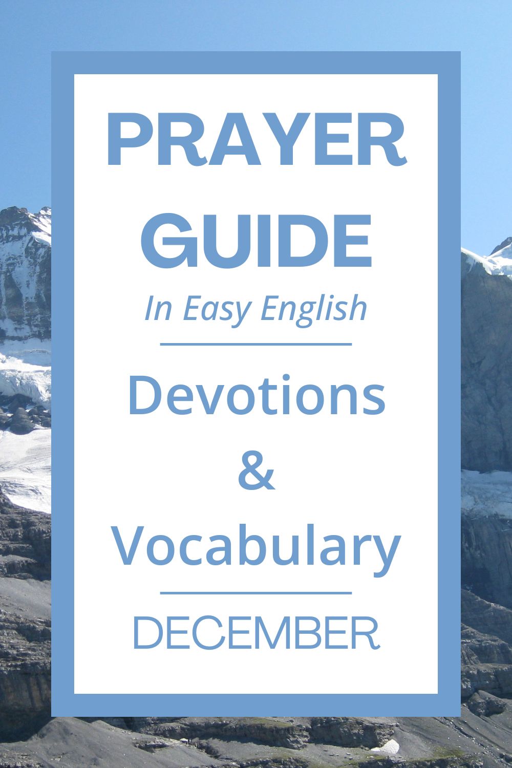 December Prayer Guide: Easy English Devotions & Vocabulary – Joyful ...
